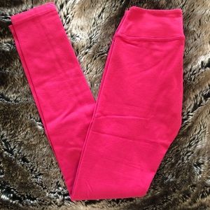 Beyond Yoga pink mid-rise leggings pink XS